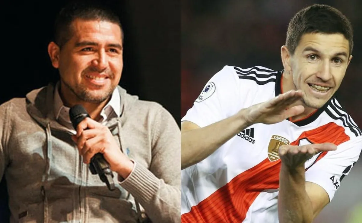 Riquelme le tiró flores a Nacho Fernández.