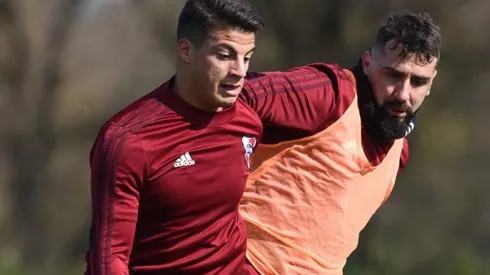 River se entrenó en el predio de Ezeiza.