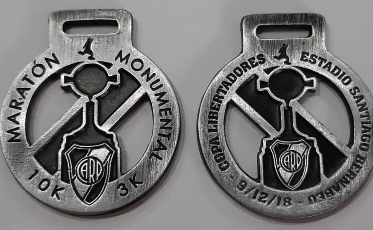Las medallas serán plateadas y tendrán grabada una copa Libertadores