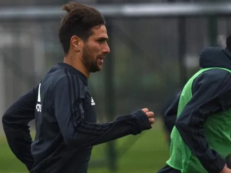 Ponzio dio un nuevo paso: hizo fútbol en la práctica de River