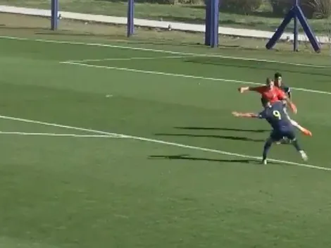 ¡El arquero de la Séptima salió jugando y eludió a tres de Boca!