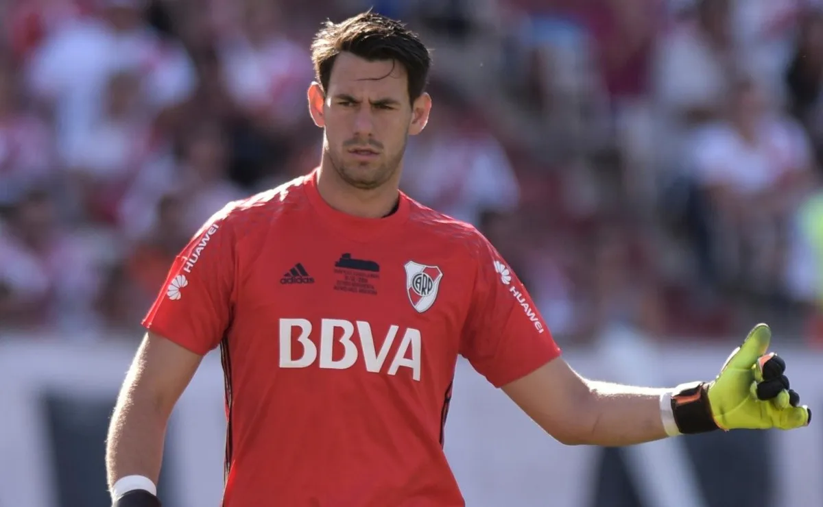 Augusto Batalla, cuando atajaba en River.
