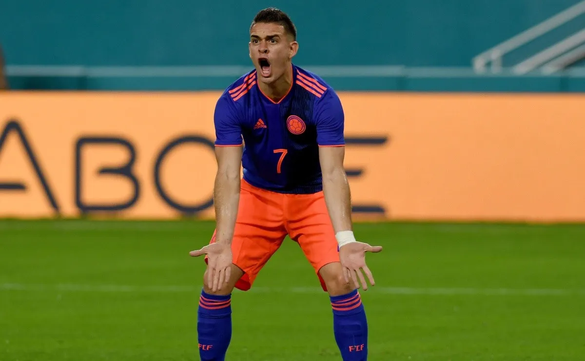 El delantero de River ingresó en los últimos minutos del partido ante Brasil.