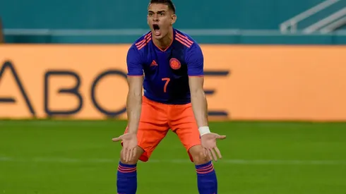 El delantero de River ingresó en los últimos minutos del partido ante Brasil.