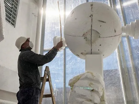 Así avanza la estatua de Gallardo