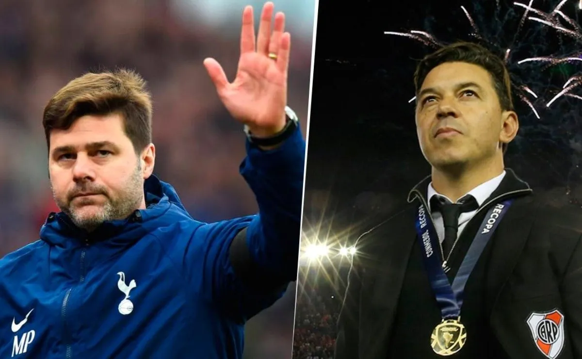 Pochettino se rindió ante los pies de Gallardo.