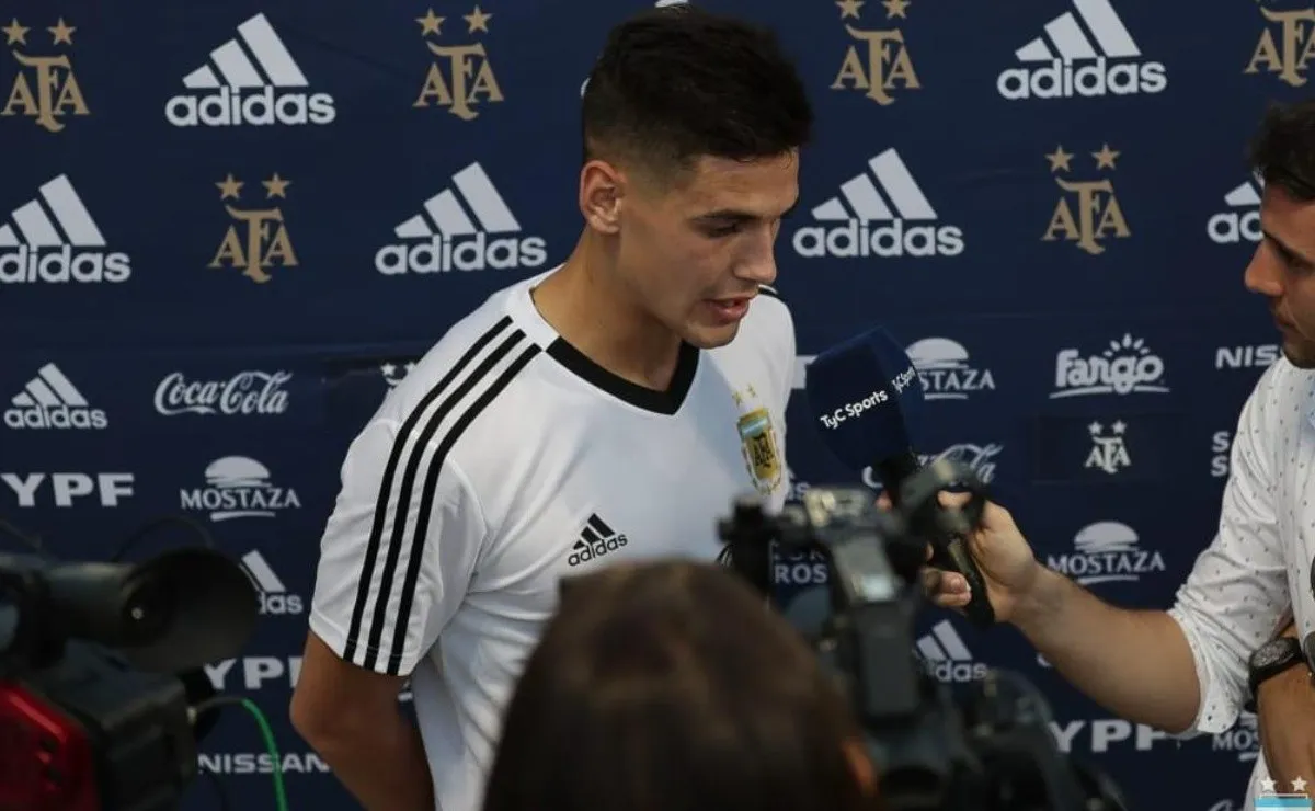 Martínez Quarta, feliz por su primera convocatoria.