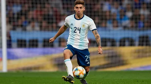 El lateral derecho del Más Grande integró el equipo que paró Scaloni en el entrenamiento del miércoles.