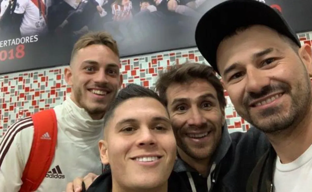 Nahuel Gallardo, Quintero, Ponzio y Mora en River.
