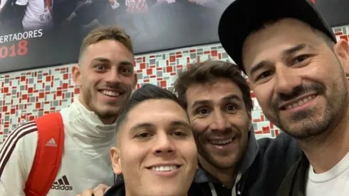 Nahuel Gallardo, Quintero, Ponzio y Mora en River.