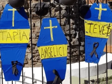 Así recibieron los hinchas de River a Boca