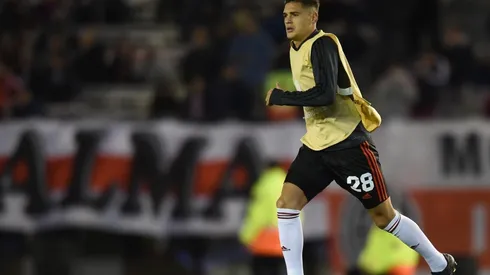 Martínez Quarta, enfocado en el Superclásico.