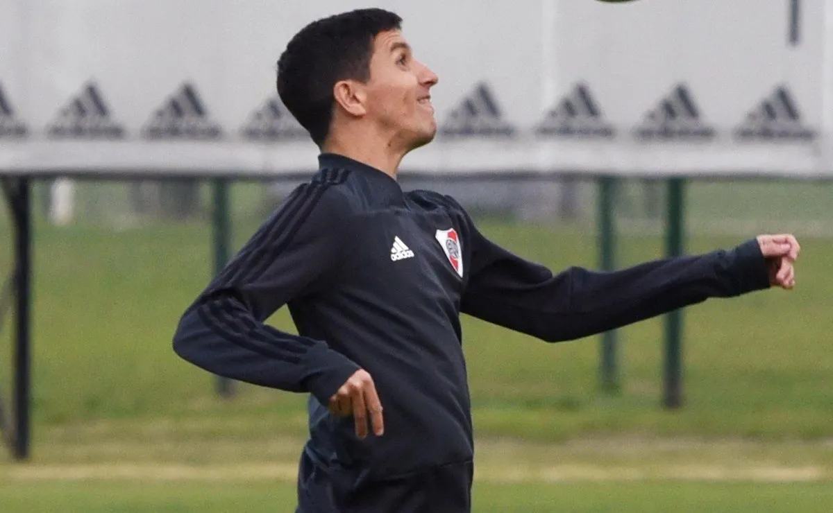 Nacho Fernández practicó antes del Superclásico.