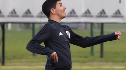 Nacho Fernández practicó antes del Superclásico.