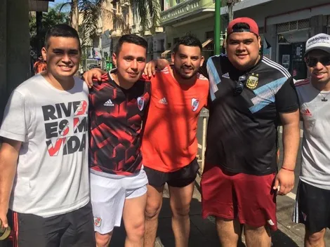 Asunción se viste de rojo y blanco por River