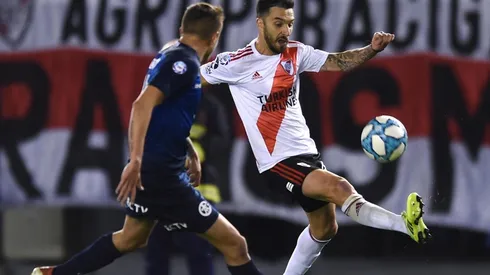 Scocco fue titular en la derrota ante Talleres.