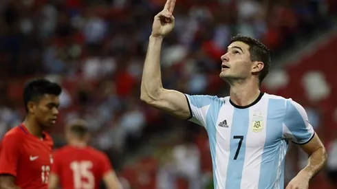 Alario jugó en River desde julio de 2015 hasta agosto de 2017, cuando se fue a la Bundesliga alemana. (FOTO: Getty)