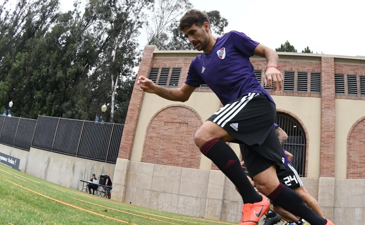 Ponzio trabaja para volver cuanto antes a las canchas.