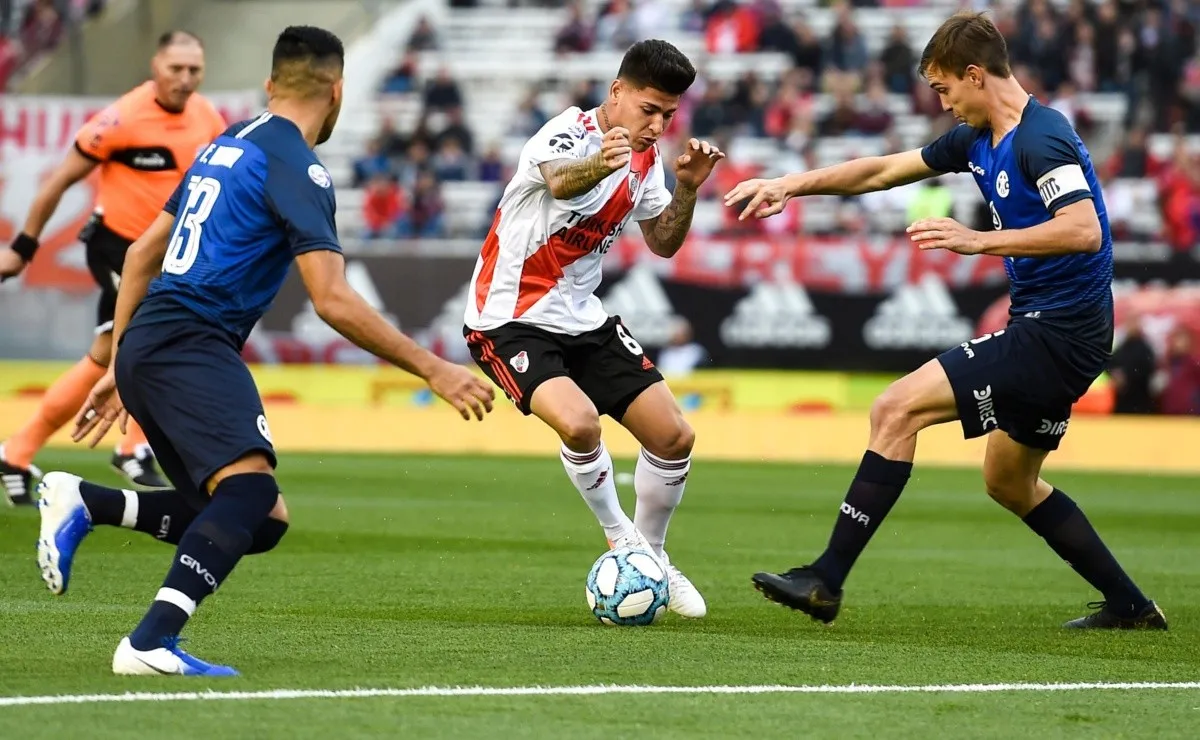 River disputó la cuarta fecha de la Superliga ante Talleres.