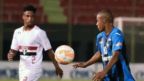 De La Cruz, en la final de la Copa Libertadores Sub-20 vs. Sao Paulo.