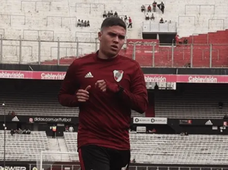 Quintero entrenó en el Monumental ante los hinchas de River