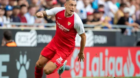 Lucas Ocampos llegó a Sevilla a principios de julio.