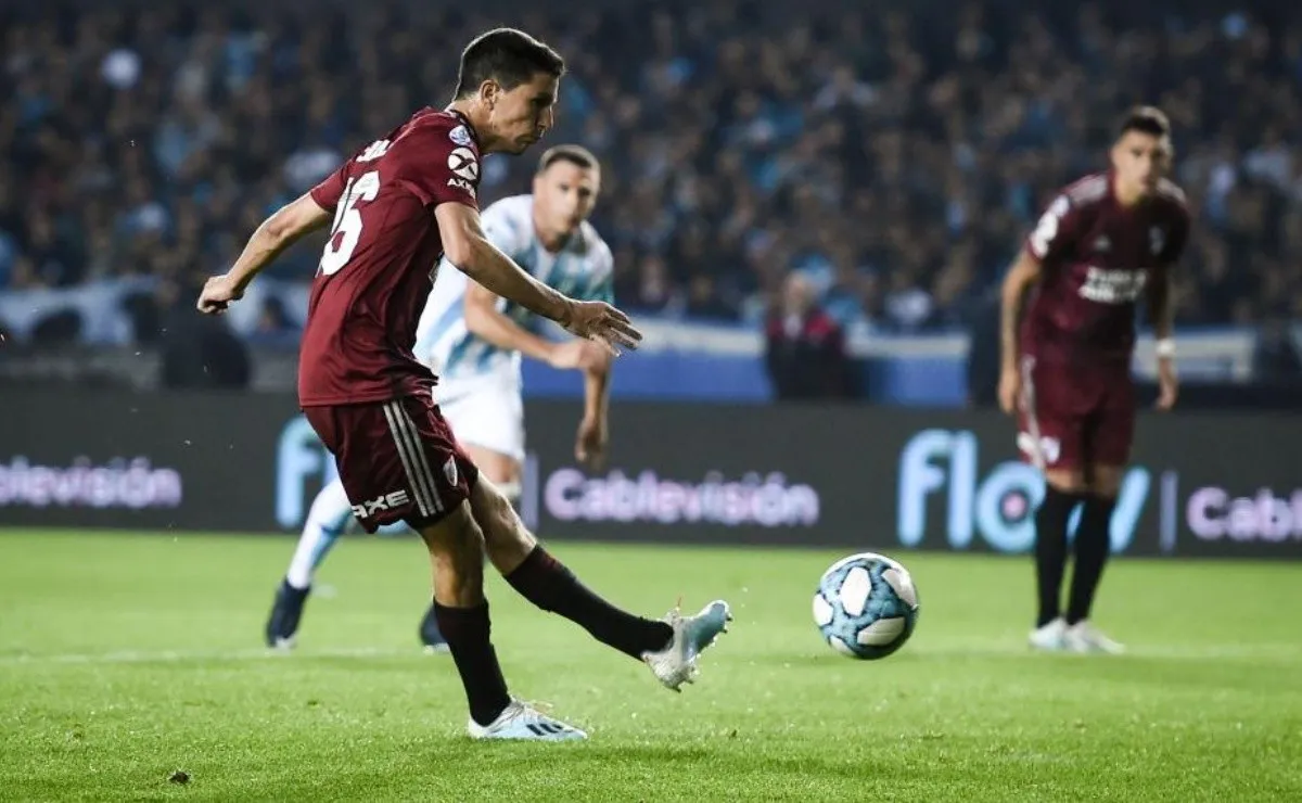 Nacho Fernández convirtió ante Racing, y ya había fallado uno ante Paranaense