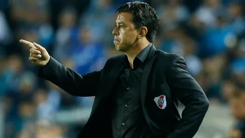 Marcelo Gallardo dirigió tres veces en el Cilindro: un triunfo, un empate y una caída. (FOTO: Getty)