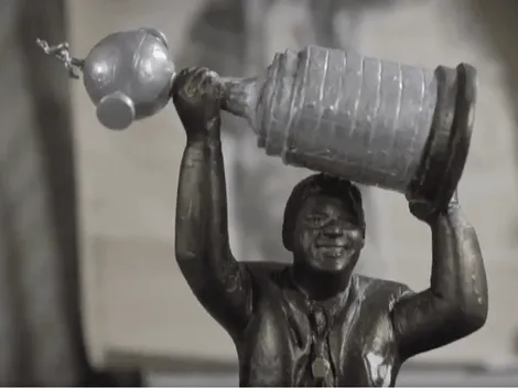 Cómo está quedando la estatua de Gallardo