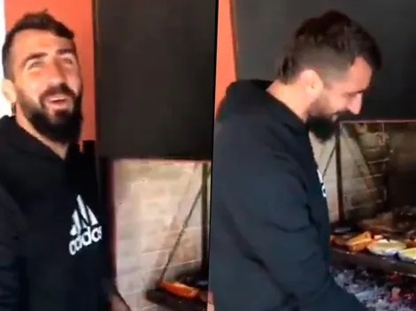 El video de Lucas Pratto y su asado en Modo Oso
