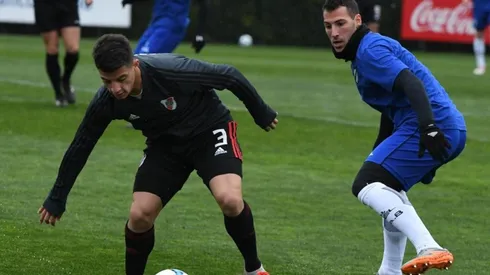 Nacho conformó la delantera titular del equipo que dispuso Gallardo.
