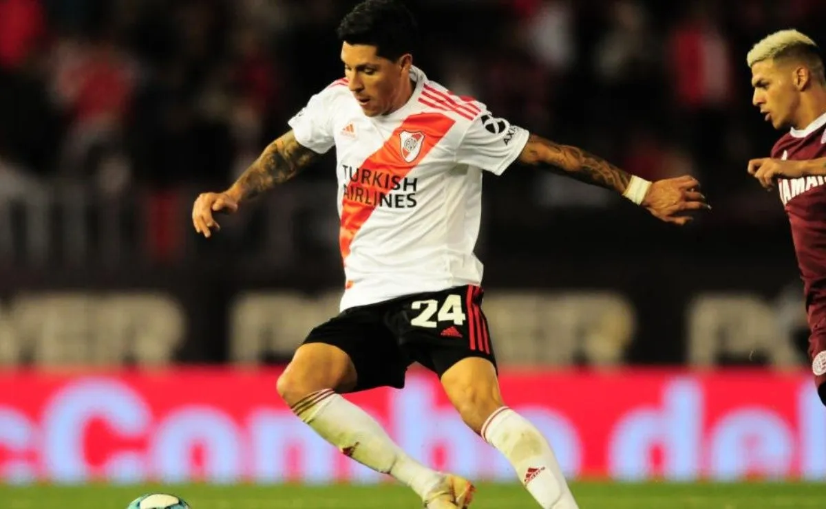 Enzo fue una de las figuras en la categórica victoria ante Lanús en el Monumental