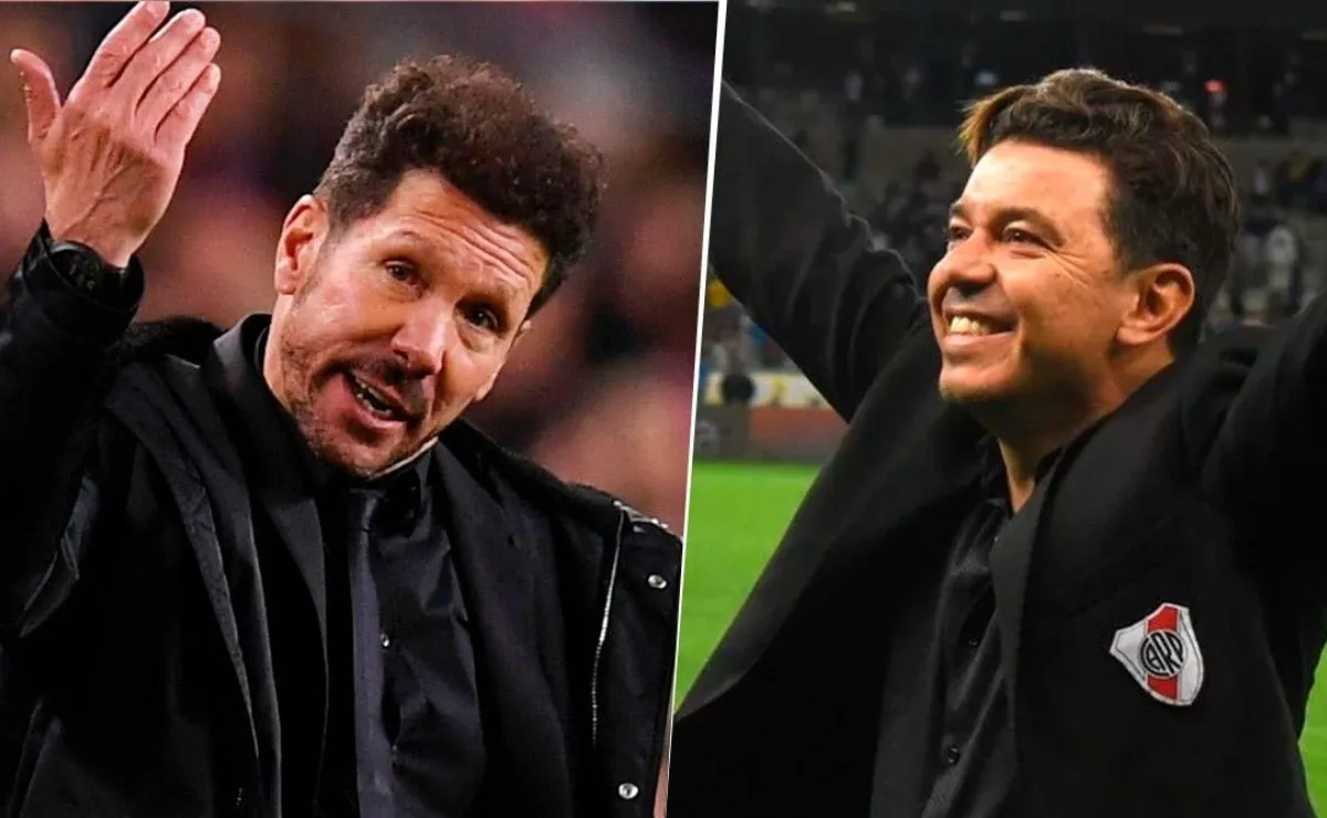 El Cholo, quien también dirigió a River y fue campeón, elogió a Gallardo.