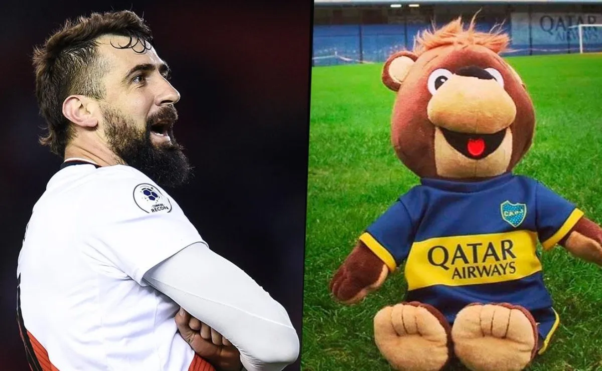 A Lucas le consultaron sobre la mascota de Boca y el delantero prefirió no hacer declaraciones al respecto.
