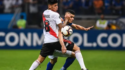 Jorge Carrascal fue titular ante Cruzeiro y se destacó.
