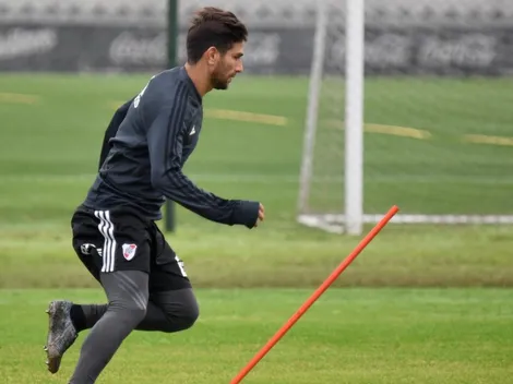 Ponzio, diferenciado en el entrenamiento de River