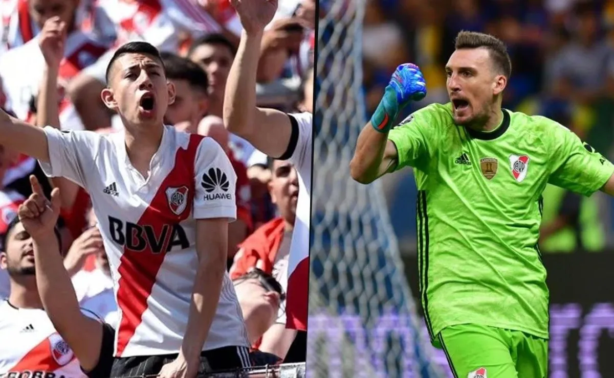 Los hinchas deliraron con los dos penales que atajó Armani.