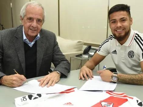 Paulo Díaz firmó su contrato con River