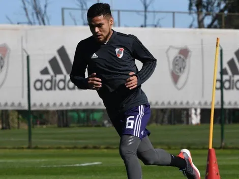 Paulo Díaz tuvo su primer entrenamiento en River