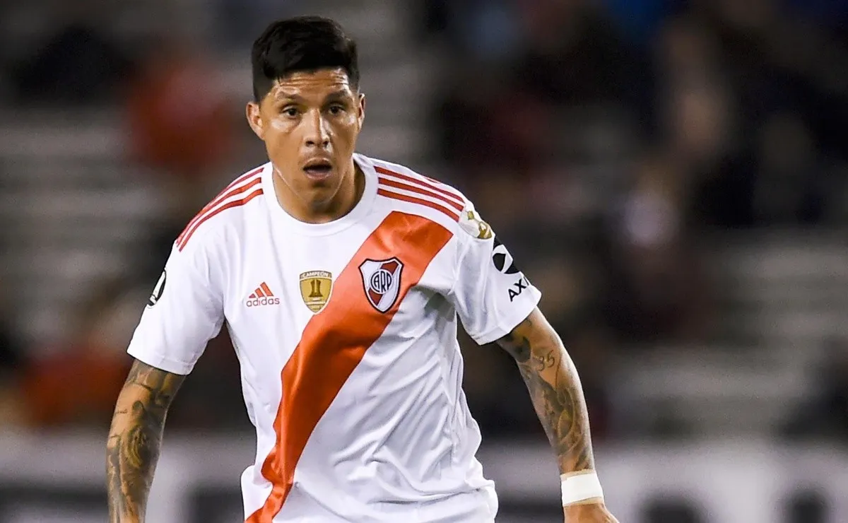 Enzo Pérez mostró solidez en el mediocampo de River.