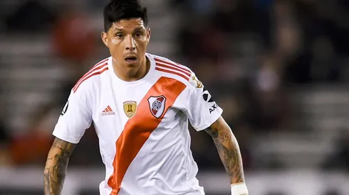 Enzo Pérez mostró solidez en el mediocampo de River.