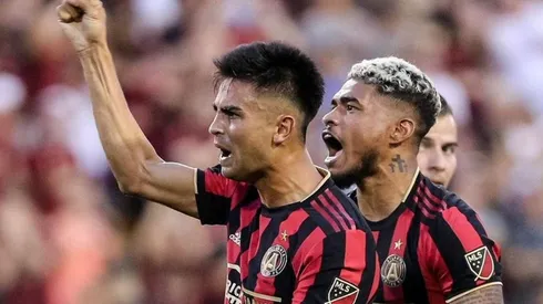El Pity Martínez grita su gol para Atlanta United.