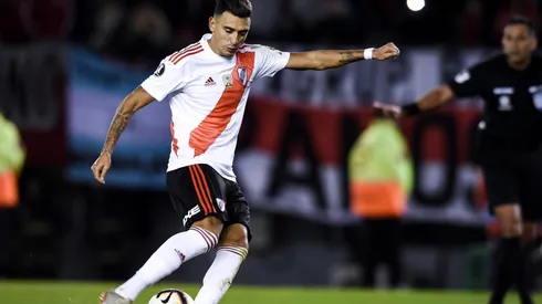 Matías Suárez no pudo convertir de penal ante Cruzeiro.