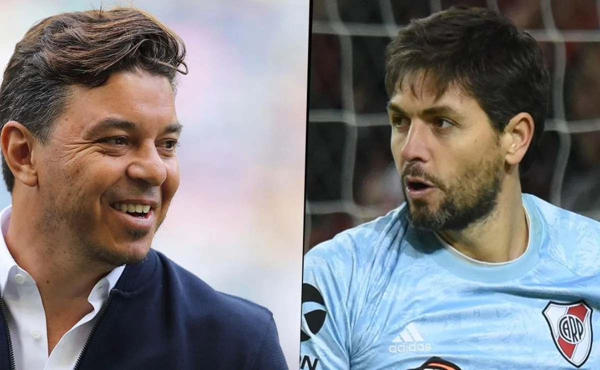 El entrenador de River habló sobre el buen rendimiento de Poroto ante Gimnasia de Mendoza.
