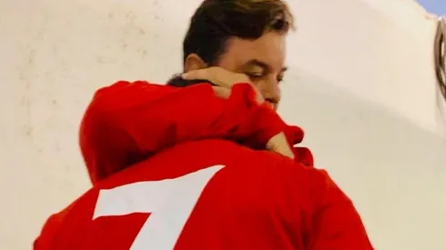 El Muñeco se mostró realmente fraternal con el uruguayo.