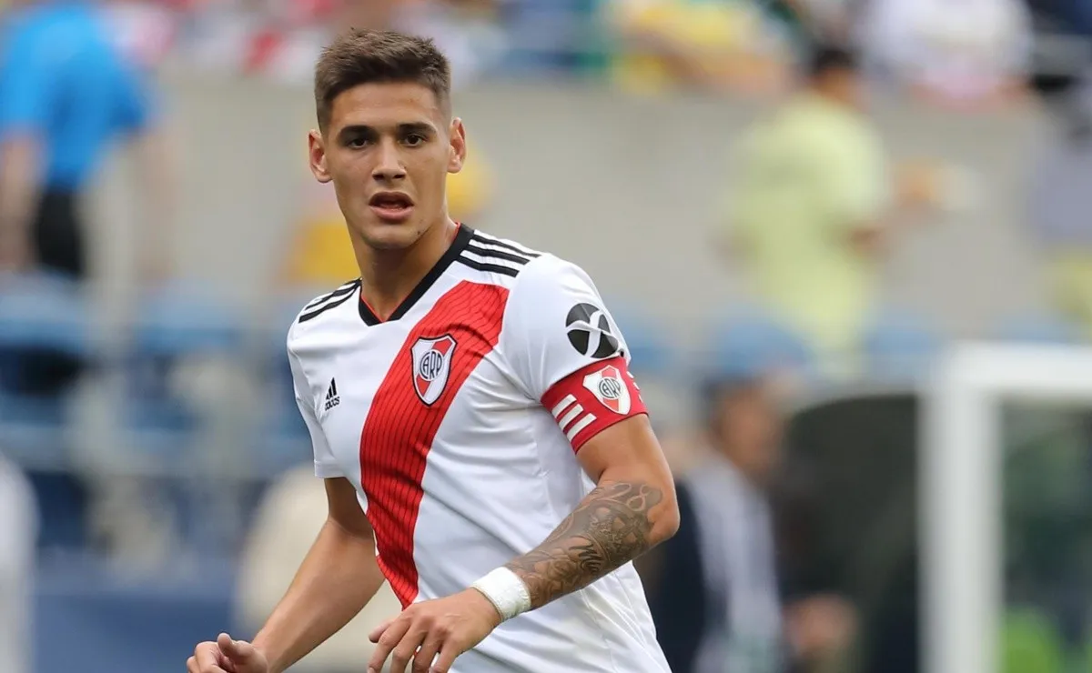 Martínez Quarta fue el capitán de River en el amistoso.