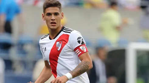 Martínez Quarta fue el capitán de River en el amistoso.