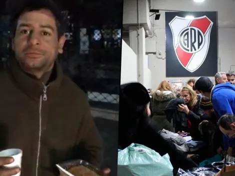 Trasciende colores: el agradecimiento a River de un hincha de Boca en situación de calle