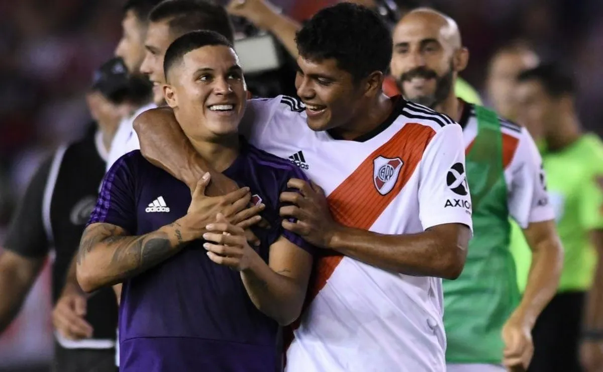 El paraguayo y el colombiano forjaron una muy buena relación fuera de la cancha