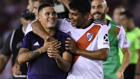 El paraguayo y el colombiano forjaron una muy buena relación fuera de la cancha